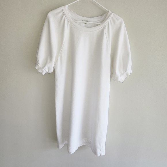 Z SUPPLY White Short Sleeve Tee Dress - Picture 1 of 4